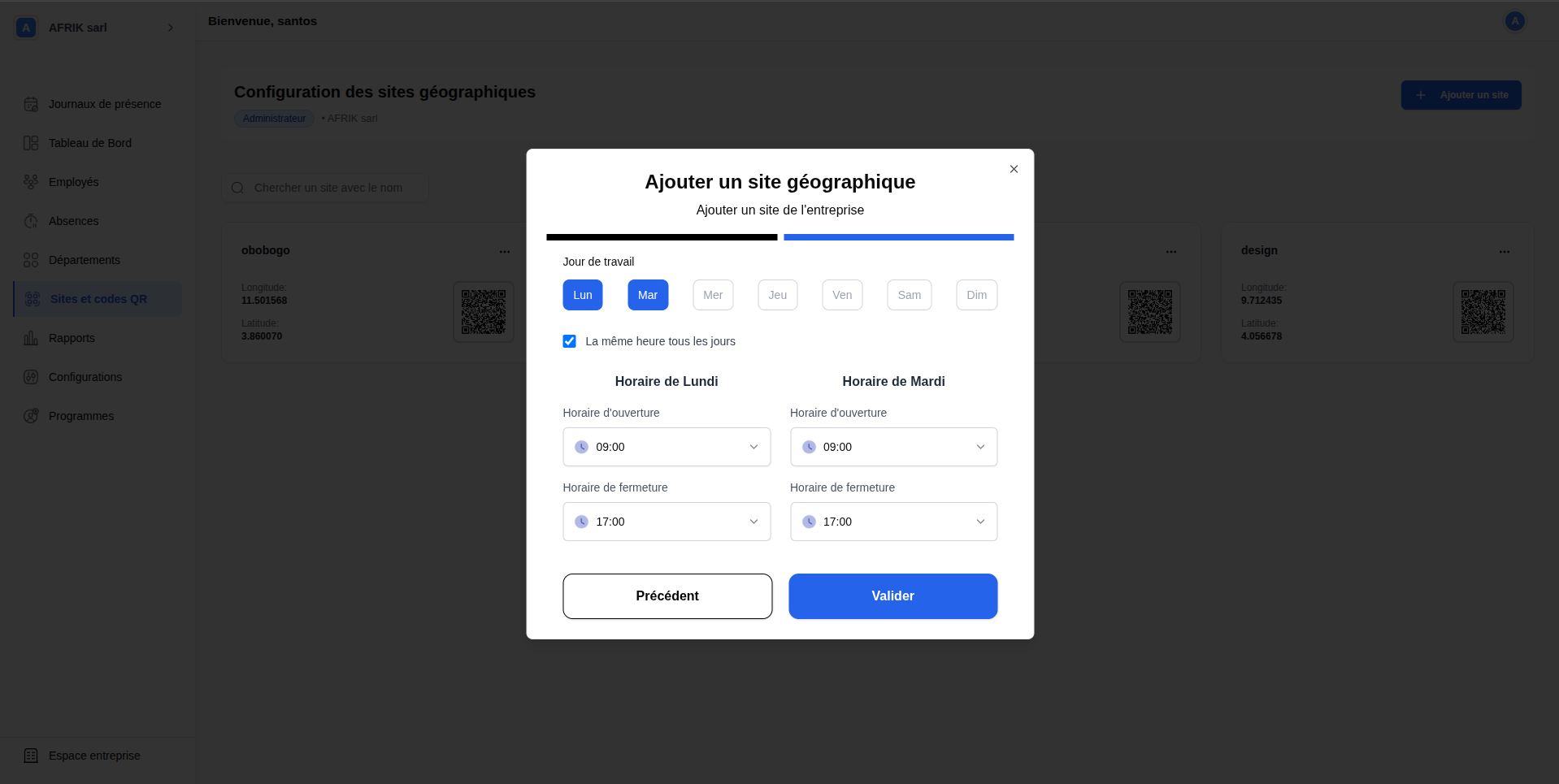 Création d'un site - étape 2